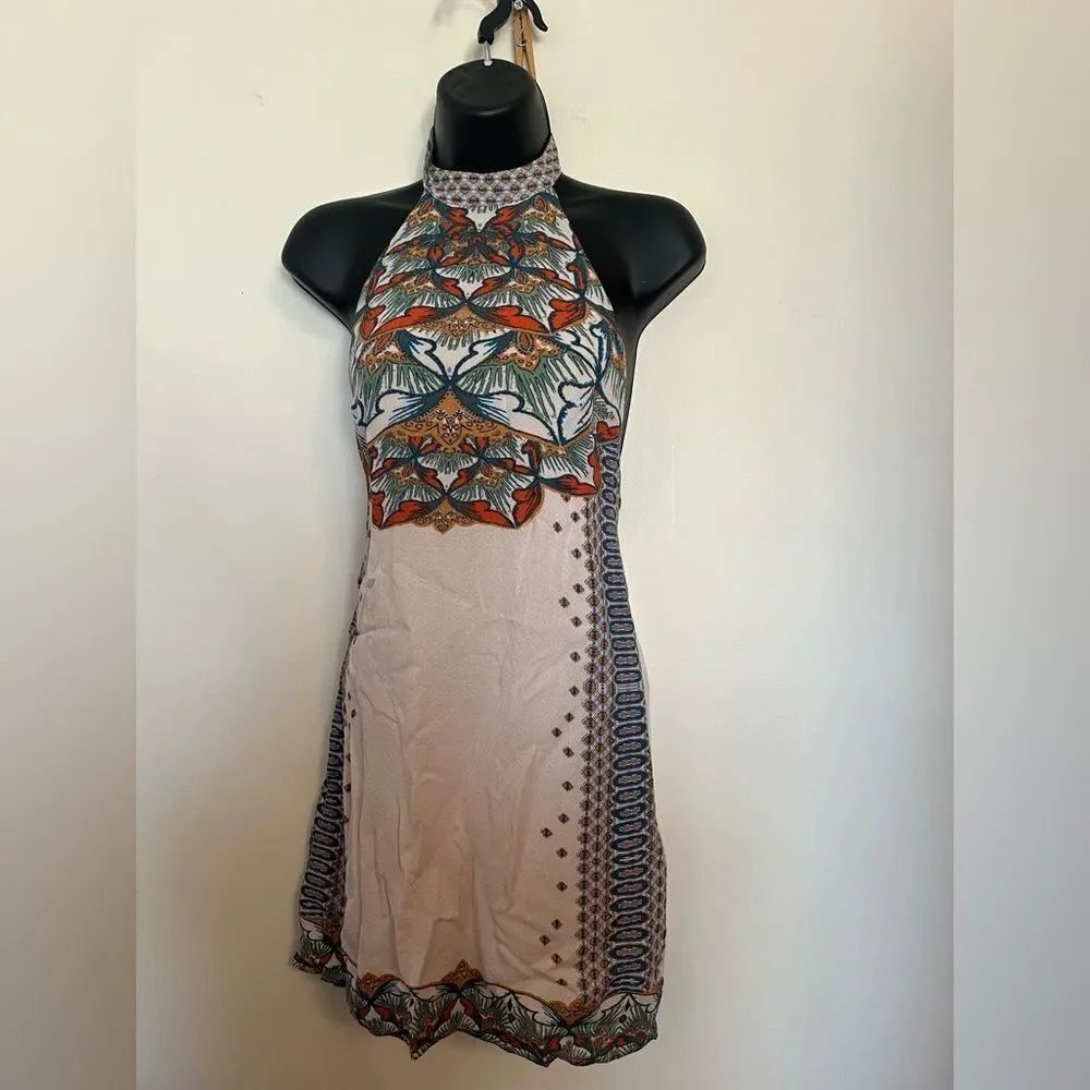 Urban Outfitters Multicolor Halter Mini Dress
